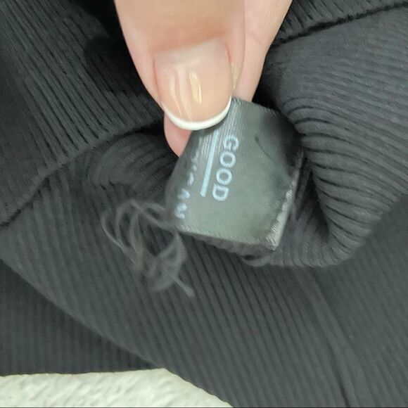 good American Crisscross Bodice Body-Con Dress Black Size 2 - Picture 11 of 12